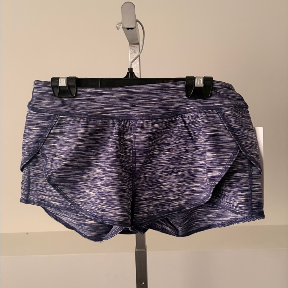 Women's Heathered Navy Athletic Shorts